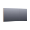 BRAUER Impress Deluxe armoire de toilette – 139 x 70 x 15 cm – LED directe – Forest Wheat SW371778