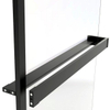 Fortifura Galeria handdoekrek voor inloopdouche - wandmontage / klemt op het glas - 140cm - inkortbaar - mat zwart SW1579858