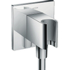 AXOR Fixfit Porter coude d’alimentation mural carré chromé SW106638