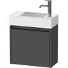 Duravit Ketho.2 Wastafelonderbouwkast - met 1 deur - 48.4x23.8x44cm rechts - met greep antraciet - grafiet mat SW771906
