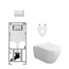 Villeroy & Boch Subway 2.0 DirectFlush CeramicPlus ensemble de toilette slimseat abattant avec réservoir Geberit et plaque de commande blanc SW98688