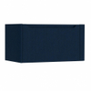 H&R Badmeubelen Juice Wastafelonderkast - 80x45x40cm - rechterhoek afgerond - 1 lade - geïntegreerde greep - blue oak SW1109728