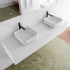 MONDIAZ LAGOM 170cm badmeubel solid surface talc 2 lades Wastafel BINX opzetkom dubbel 2 kraangaten SW409074 MONDIAZ LAGOM 170cm badmeubel solid surface talc 2 lades Wastafel BINX opzetkom dubbel 2 kraangaten SW409074