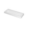 Ink Momento lavabo - 120x45x9cm - simple vasque - sans trou de robinet - polystone - blanc mat SW68656