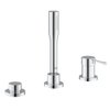 Grohe Essence New Set de finition pour robinet de bain sur gorge encastré 3 trous avec inverseur douchette à main et flexible 200cm chrome 0442595 Grohe Essence New Set de finition pour robinet de bain sur gorge encastré 3 trous avec inverseur douchette à main et flexible 200cm chrome 0442595