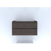 H&R Badmeubelen Infinity Wastafelonderkast - 100x44.8x55cm - 2 lades - greeploos - carbon SW748898