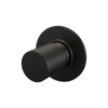 Brauer Black Carving douchethermostaat inbouw - met inbouwdeel - - 1 carving knop - mat zwart SW716182