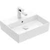 Villeroy & Boch Memento 2.0 wastafel 50x42cm met overloop 1 kraangat ceramic+ wit SW336060 Villeroy & Boch Memento 2.0 wastafel 50x42cm met overloop 1 kraangat ceramic+ wit SW336060
