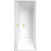 Villeroy & Boch Collaro baignoire rectangulaire 170x75cm - avec vidage de baignoire gold white SW354266