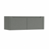 H&R Badmeubelen Juice Meuble sous vasque - 120x45x40cm - angle droit arrondi - 2 tiroirs - poignée intégrée - Petrol mat SW1110065
