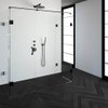 Saniclass Create douchecabine XL 80x180cm profielloos met antikalk en 8mm veiligheidsglas zwart mat SW223697 Saniclass Create douchecabine XL 80x180cm profielloos met antikalk en 8mm veiligheidsglas zwart mat SW223697