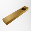 Mondiaz TYNE Fontaine - 120x23x12cm - lavabo Droit - sans trous de robinet - solid surface - Oro SW1026170