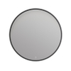 Arcqua Framed Miroir - 80cm - rond - LED avant - noir mat SW1223217