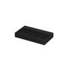 INK United wastafel - 80x45x11cm - 1 wasbak - 0 kraangaten - porselein Mat zwart SW454557
