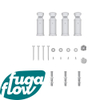 FugaFlow Eccelente Acces Kit de raccordement lot de 4 avec fixation blanc SW1123599