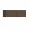 H&R Badmeubelen Juice Wastafelonderkast - 140x45x40cm - afgeronde hoeken - 2 lades - geïntegreerde greep - coffee SW1490046