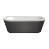 Xenz Charley duobad 180x79 Bicolor edelweiss/antraciet incl. 7006 badvulcombi chroom SW380392 Xenz Charley duobad 180x79 Bicolor edelweiss/antraciet incl. 7006 badvulcombi chroom SW380392