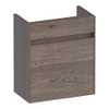 BRAUER Inspire meuble sous-lave-mains - 40x45x22cm - porte ouvrant à droite - sans poignée - chêne à lattes noir SW1199072