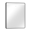 Hansgrohe Xarita Lite Q Spiegel - 60x70cm - led verlichting - Horizontaal - wandschakelaar - mat zwart SW1165023