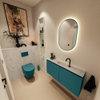 MONDIAZ TURE-DLUX Meuble toilette - 100cm - Smag - EDEN - vasque Opalo - position centrale - 1 trou de robinet SW1104564