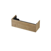 INK Wastafelonderkast - 120x45x37.6cm - 1 lade - push to open - met rechte opdekfronten - MDF - Ash grey SW639904