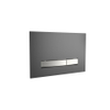 Plaque de commande QeramiQ Push Metal Thin - 25x16cm - pour réservoir encastré Geberit UP320 - double chasse - gunmetal SW1236538