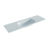 Mondiaz BIG small Clay solid surface inbouw wastafel 150cm midden SW423415 Mondiaz BIG small Clay solid surface inbouw wastafel 150cm midden SW423415