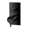 Qisani Flow thermostatische 2-wegs inbouwkraan met inbouwdeel mat Zwart SW728848 Qisani Flow thermostatische 2-wegs inbouwkraan met inbouwdeel mat Zwart SW728848