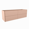 Mondiaz TENCE wastafelonderkast - 150x45x50cm - 4 lades - uitsparing rechts - push to open - softclose - Rosee SW1016464