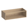 BRAUER Flourish armoire latérale - 99x30x45.5cm - avec 1 compartiment de rangement en chêne naturel lamellé SW445200
