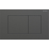 Geberit Sigma40 bedieningsplaat - 2-toets spoeling - extra dun - vierkante knoppen - RVS - geborsteld zwart chroom SW1236998