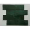 ÉCHANTILLON Terravito Mellina Carreau mural en céramique - 6x24,6cm - 8mm - Vert foncé SW1441123