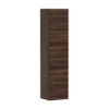 Hansgrohe Xelu Q Armoire haute - 165x40x35cm - 2 portes - poignée noir mat - fermeture amortie - charnière droite - dark walnut SW995257