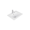 Thebalux adoro, 61, wastafel keramiek, 1x kom 1x kr gat, wit glans SW846067