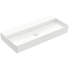 Villeroy & Boch Memento 2.0 lavabo - dessous rectifié 100x47cm - sans trop-plein sans trou de robinet blanc SW358454