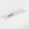 Mondiaz EDEN Vasque - 81x23cm - gauche - solid surface - talc SW1381280
