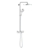 GROHE Rainshower SmartActive Ensemble de douche pluie apparent - pomme de douche 31cm - douchette ronde - chromé SW472306