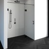 Saniclass Create douchedeur 160x200cm 2-delig profielloos met antikalk en 8mm veiligheidsglas zwart mat SW223790 Saniclass Create douchedeur 160x200cm 2-delig profielloos met antikalk en 8mm veiligheidsglas zwart mat SW223790