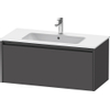 Duravit Ketho.2 Wastafelonderbouwkast - met 1 lade - 101x48x44cm - met greep antraciet - grafiet mat SW771785