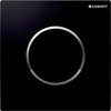 Geberit HyTouch urinoir stuursysteem pneumatisch met bedieningsplaat Sigma 10 zwart glans designring glansverchroomd 0701940 Geberit HyTouch urinoir stuursysteem pneumatisch met bedieningsplaat Sigma 10 zwart glans designring glansverchroomd 0701940