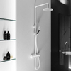 Hotbath Cobber thermostatische regendoucheset met 20cm ronde hoofddouche ronde handdouche nikkel geborsteld SW440610 Hotbath Cobber thermostatische regendoucheset met 20cm ronde hoofddouche ronde handdouche nikkel geborsteld SW440610