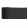H&R Badmeubelen Juice Wastafelonderkast - 80x45x40cm - linkerhoek afgerond - 3D-front - 1 lade - geïntegreerde greep - dark blue SW1259629