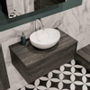 Mondiaz LUSH Meuble salle de bains avec 1 tiroir lavabo BARCO 80x30x45cm Centre 1 trou de robinet Anthracite SW409607