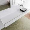 Mondiaz Lagom Meuble salle de bains 200x30.9x45cm Solid Surface Urban 2 tiroirs avec lavabo BINX vasque à poser Droite sans trous de robinet SW409321