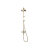 Crosswater Belgravia Douche pluie - ensemble de douche - douchette à main - douche principale de 20 cm - Laiton brossé (or) SW1175907