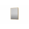 INK SP19 spiegel - 60x4x80cm rechthoek in stalen kader incl dir LED - verwarming - color changing - dimbaar en schakelaar - geborsteld mat goud SW955926