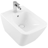 Villeroy & Boch Finion bidet suspendu 1 trou de robinetterie 37.5x56cm - CeramicPlus avec trop-plein blanc SW106544