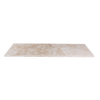 Saniclass Travertine plan sous vasque - 140x46cm - 2 trous de robinet - 2 découpes pour siphon - pierre naturelle marbrée SW1242434