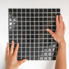 The Mosaic Factory Barcelona mozaïektegel - 30x30cm - wandtegel - Vierkant - Porselein Black Glans SW104830