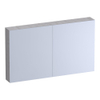 BRAUER Impress Deluxe armoire de toilette - 120x70x15cm - éclairage interne et externe - 2 portes miroir double face - Forest Seashell SW1198968